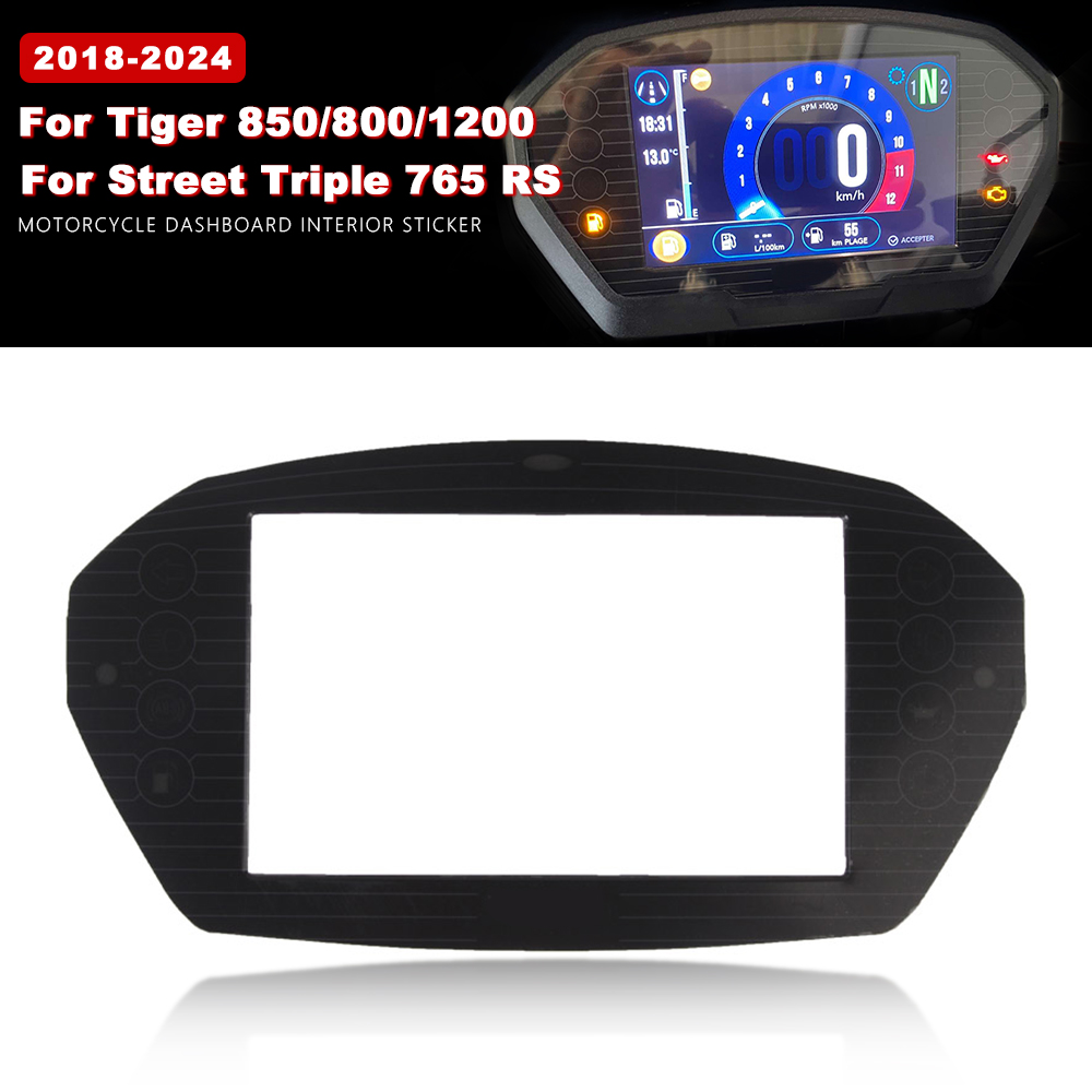 Trail Tech Vapor Accessories - Speedometer Sticker Black Motorcycle Dashboard Face