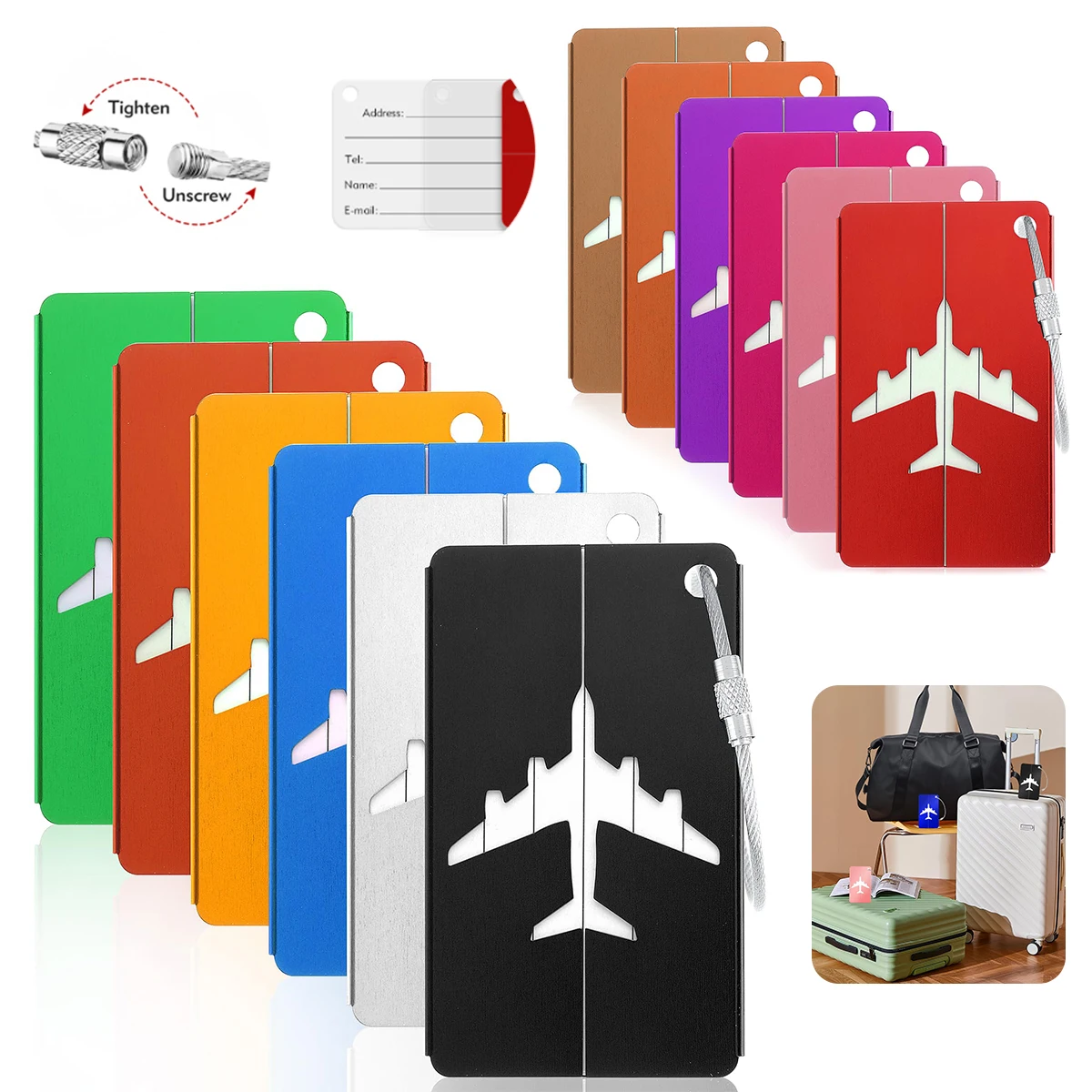 Tech Accessories For Travel - Aluminum Alloy Travel Luggage Tag Hanging