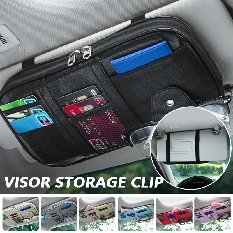 Tech Accessories For Car - Car Sun Visor Organizer Multi-pocket Zipper