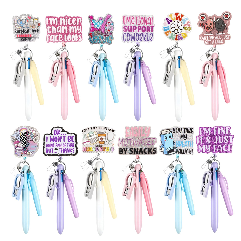 Xray Tech Accessories - 1pcs 5-In-1 Badge Clip Ballpoint Pen