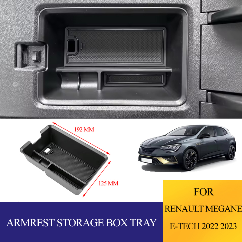 Tech Accessories For Car - ABS Car Armrest Storage Box Tray