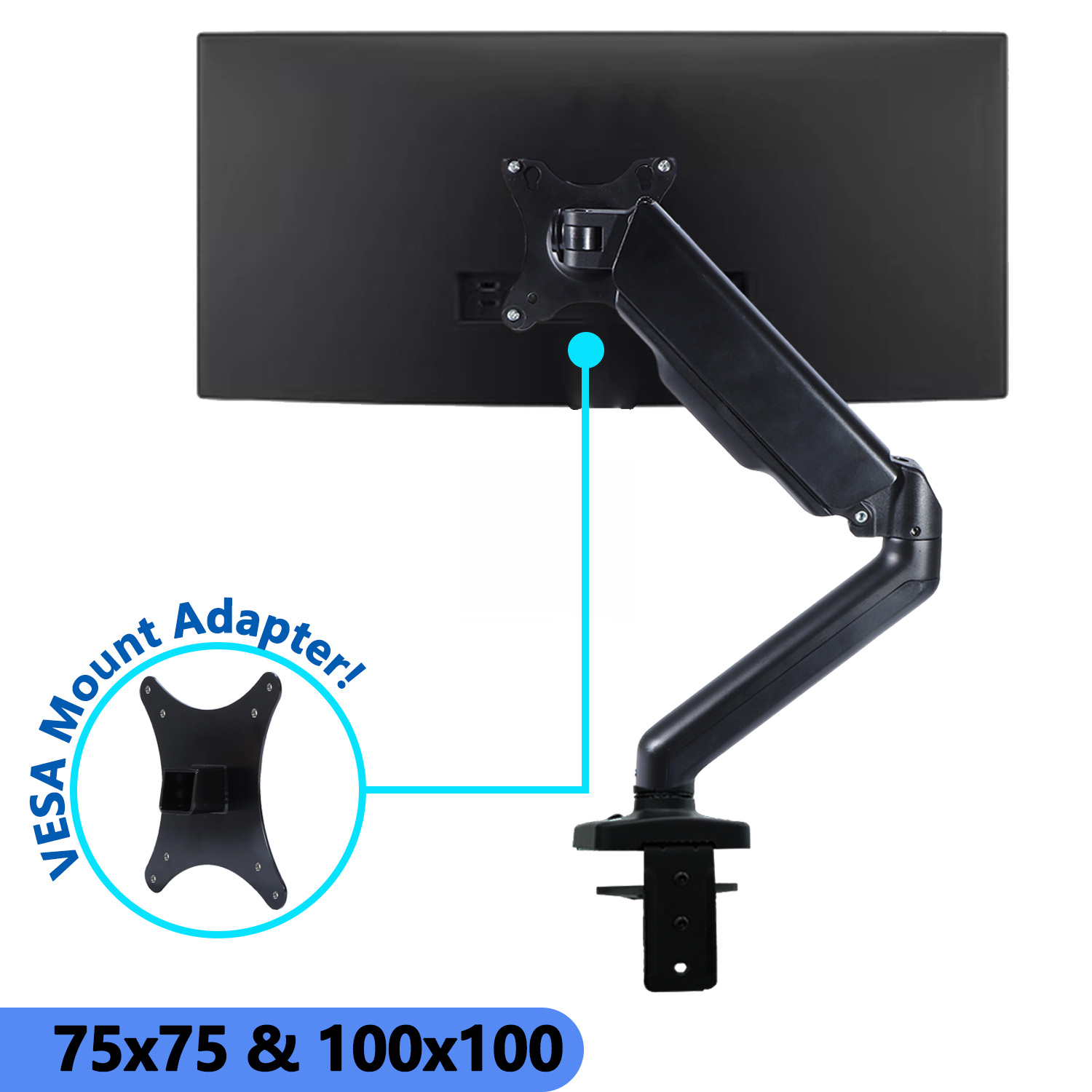 Monitor Arm Single - Brand New VESA Mount Adapter Bracket