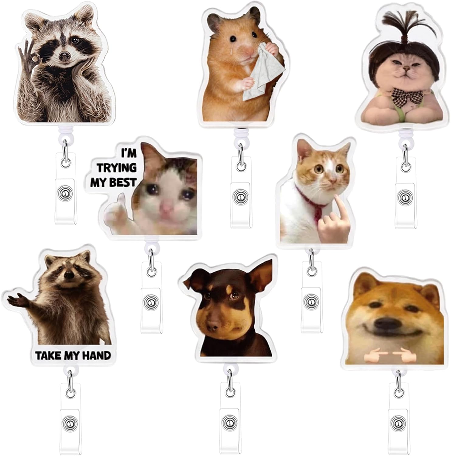 8PCS/16PCS Cute Retractable Ba - đánh giá và giá Xray Tech Accessories