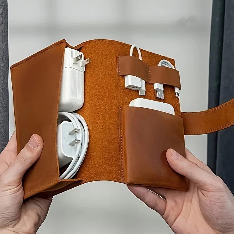 1PC PU Leather Multi-Compartme - đánh giá và giá Tech Accessories For Travel