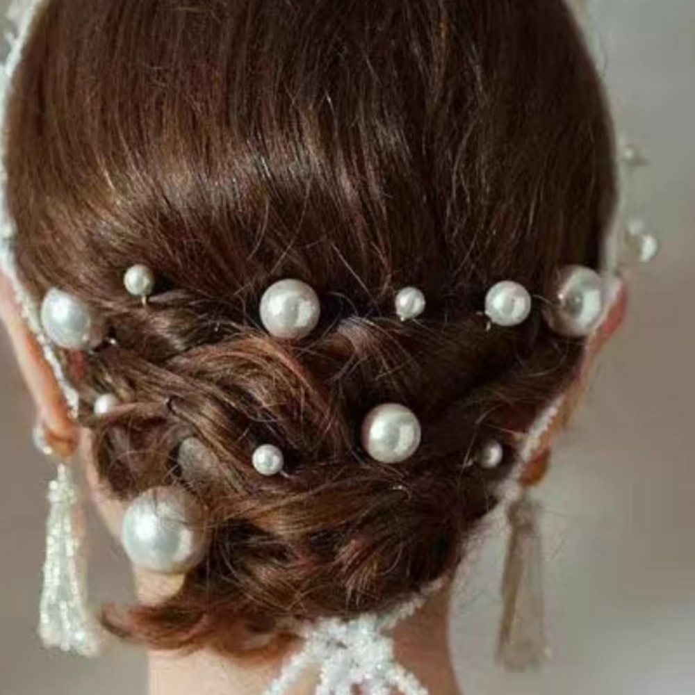 Pearl Crystal Hair Pins Comb S - đánh giá và giá Tech Accessories Women