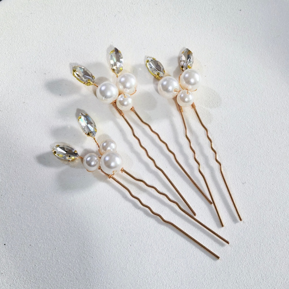 Pearl Crystal Hair Pins Comb S - đánh giá và giá Tech Accessories Women