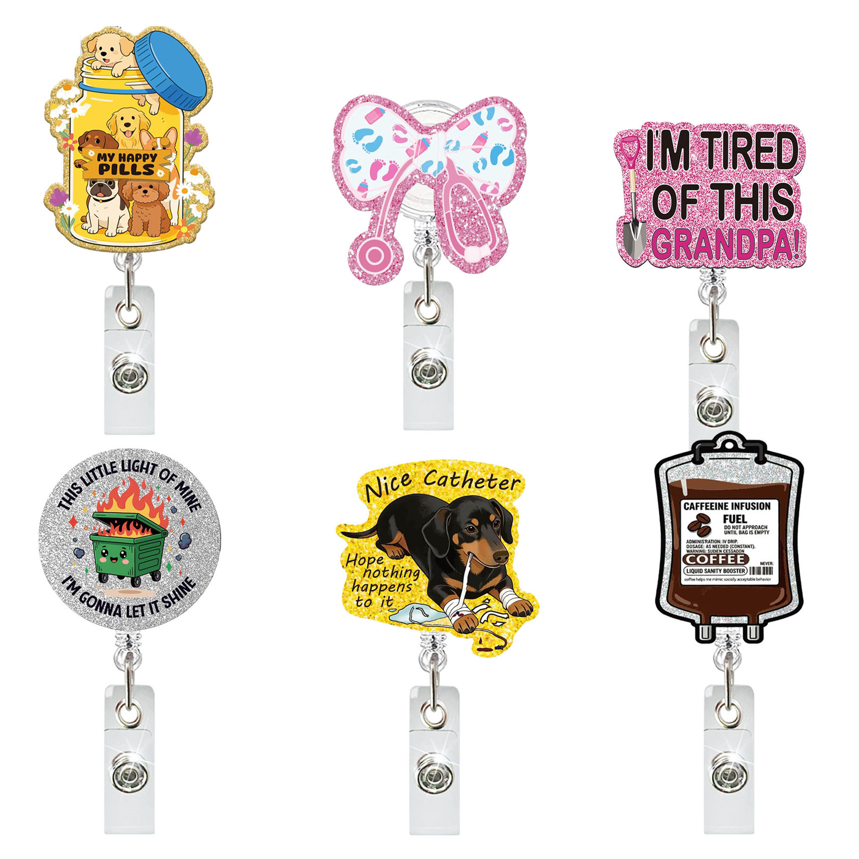Funny Nurse Badge Reel Dumpste - đánh giá và giá Xray Tech Accessories
