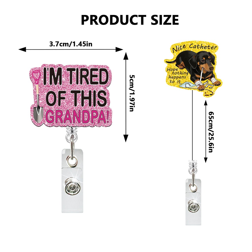 Funny Nurse Badge Reel Dumpste - đánh giá và giá Xray Tech Accessories