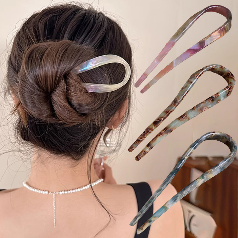 U-Shaped Hair Sticks Acetate A - đánh giá và giá Tech Accessories Women