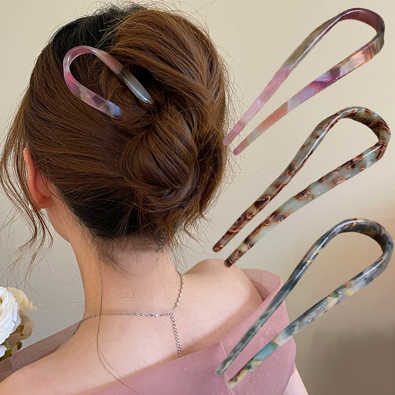 U-Shaped Hair Sticks Acetate A - đánh giá và giá Tech Accessories Women
