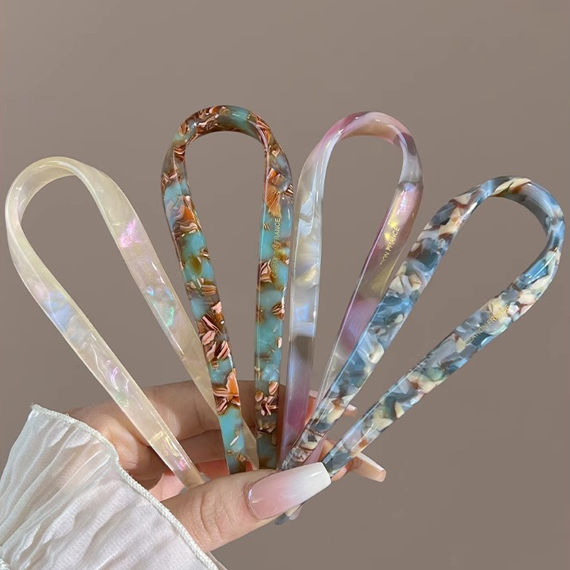 U-Shaped Hair Sticks Acetate A - đánh giá và giá Tech Accessories Women