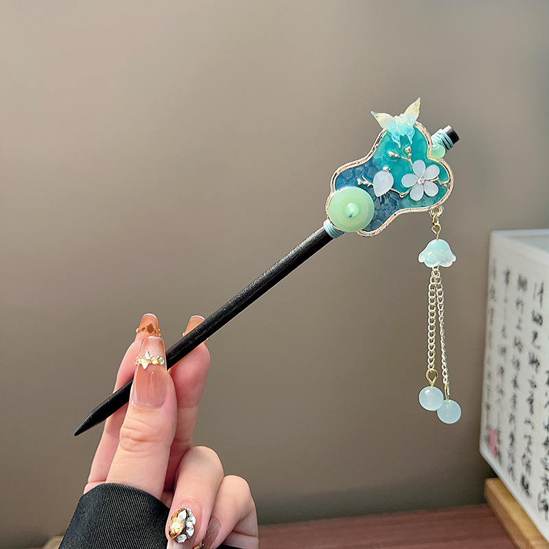 Classic Tassel Hair Stick Blac - đánh giá và giá Tech Accessories Women